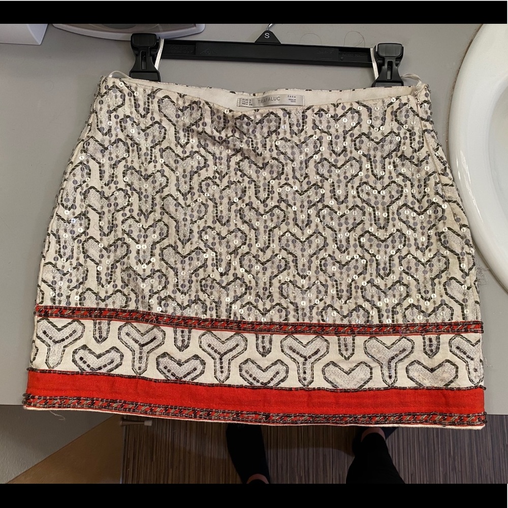 DONATING SOON Embellished Zara Skirt